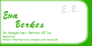 eva berkes business card